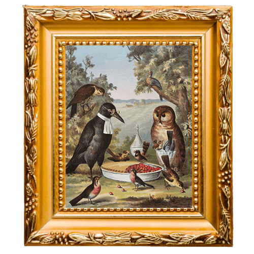 تابلو با تصویر پرندگان